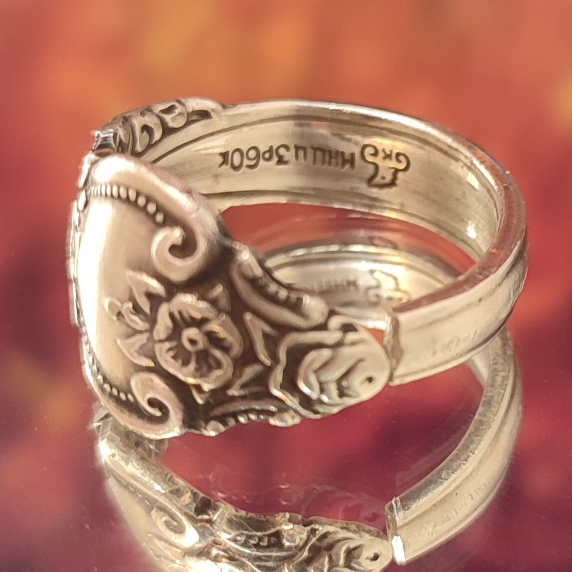 The regal pair  - Spoon rings for a couple