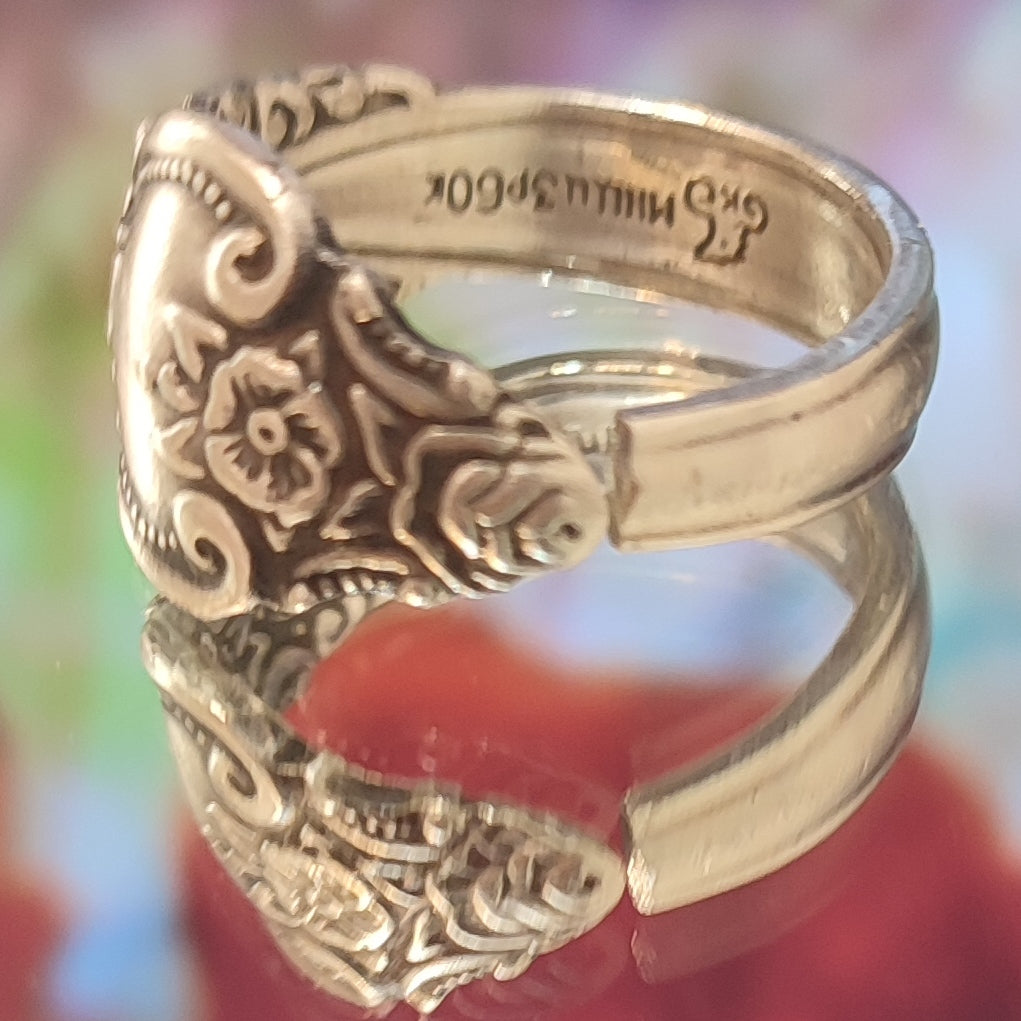 The regal pair  - Spoon rings for a couple