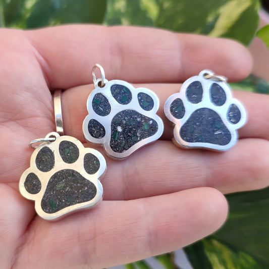 Paw Inlay Pendant