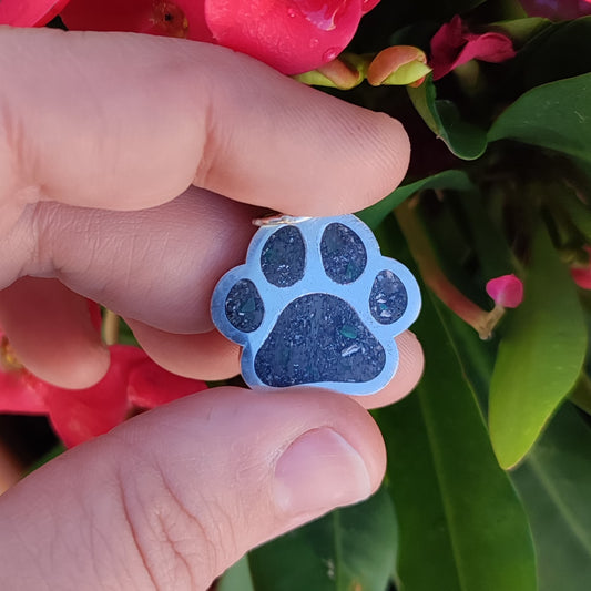 Paw Inlay Pendant